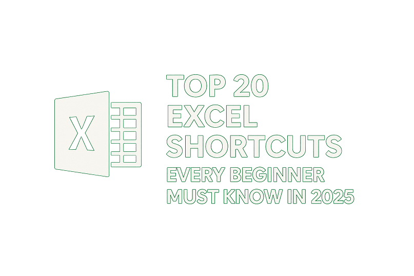 Top 20 Excel Shortcuts Every Beginner Must Know in 2025