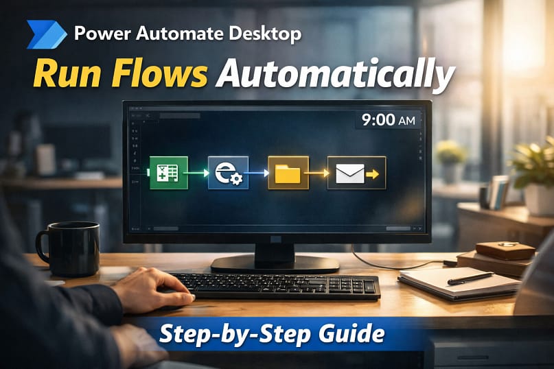 Power Automate Desktop Flow : How to Run Flows Automatically (Step-by-Step, Real-World Guide)